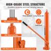 Hydraulic Long Ram Jack, 4 Ton Engine Hoist Cylinder with Single Piston Pump And Flat Base, Hydraulic Ram Cylinder for Engine Lift Hoists, Hydraulic