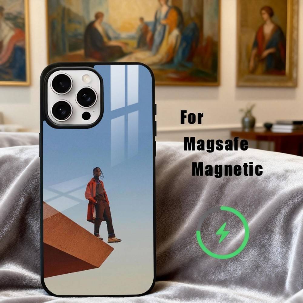 Confident T-Travis S-Scott-T Phone Case For iPhone17,16,15,14,13,12,11 Plus,Pro Max Magnetic For Magsafe Wireless Charging