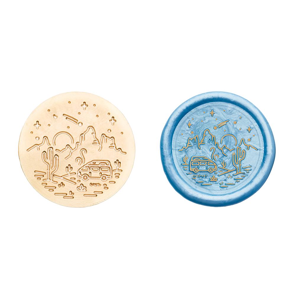 Медная головка круглой формы, 3D рельефная восковая запечатывающая медная головка для скрапбукинга подарков