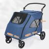 Тележки для перевозки собак средних и крупных пород, грузоподъемность 75 кг, для пожилых, травмированных и инвалидов, складная тележка для собак одним щелчком