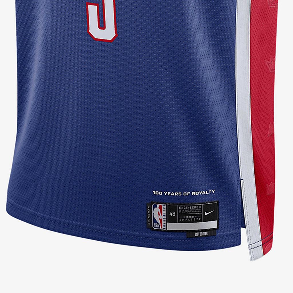 Nike X NBA Kings Dri-Fit Fox 24-25 City Edition SW Pullover V-Neck Letter Number Basketball Jersey Unisex Jersey Blue FQ4358-497