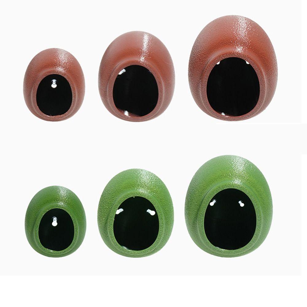 Suction Cup Reptile Hideouts Egg Shaped Climbing Habitat Safe Terrarium Decoration Gecko Habitat