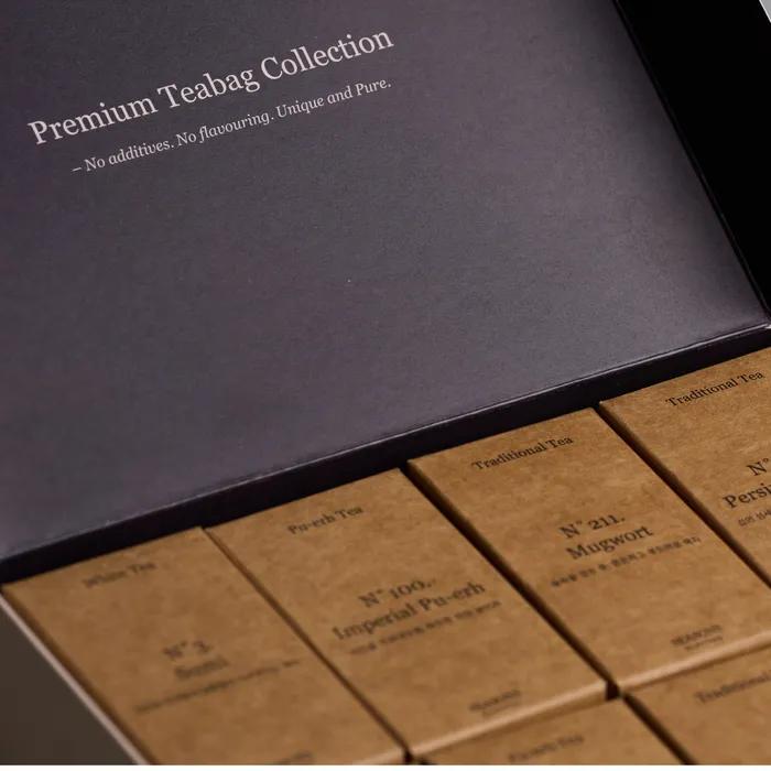 Подарочный набор с премиальным чайным пакетиком, подарочный набор, упаковочная ткань, открытка с благодарностью, подарочная упаковка