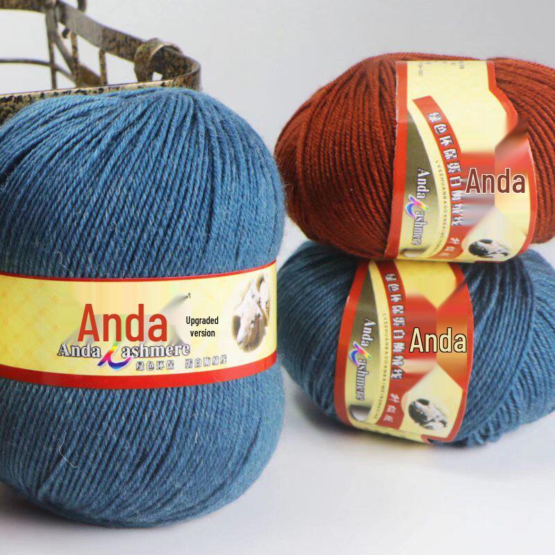 In-Stock 212 Cashmere Wool Yarn Balls: Medium Fine Hand-Knitting Wool for Scarves, Coats, Trousers - 4-Strand Yarn