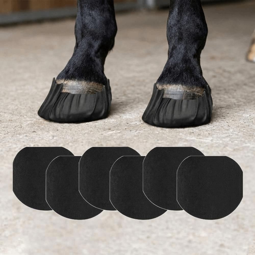 Non-Slip Hoof Protector Snug Fit Horse Foot Sticker Horse Hoof Care Patches Rehabilitation Use