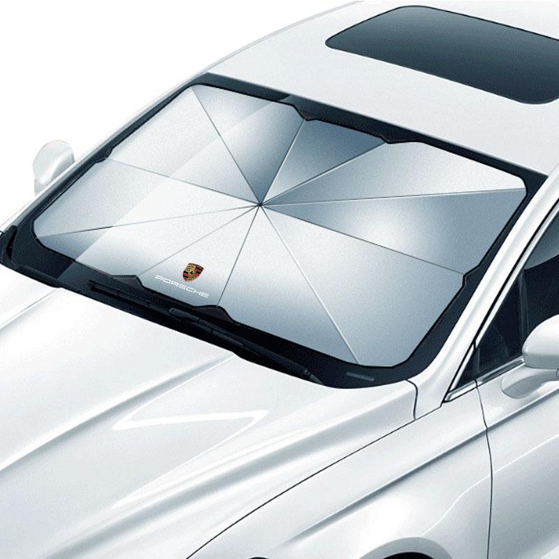 Car Windshield Sunshade Umbrella Protector Parasol Foldable For Porsche Cayenne Panamera Macan Boxster 911 Carrera-GT 944 918 917