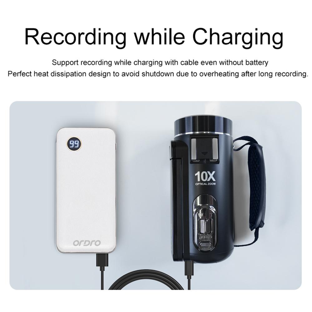 Ordro HDR-Z88 Цифровая видеокамера 4K 30-мегапиксельная видеокамера DV-рекордер 3,0-дюймовая сенсорная панель IPS 10X