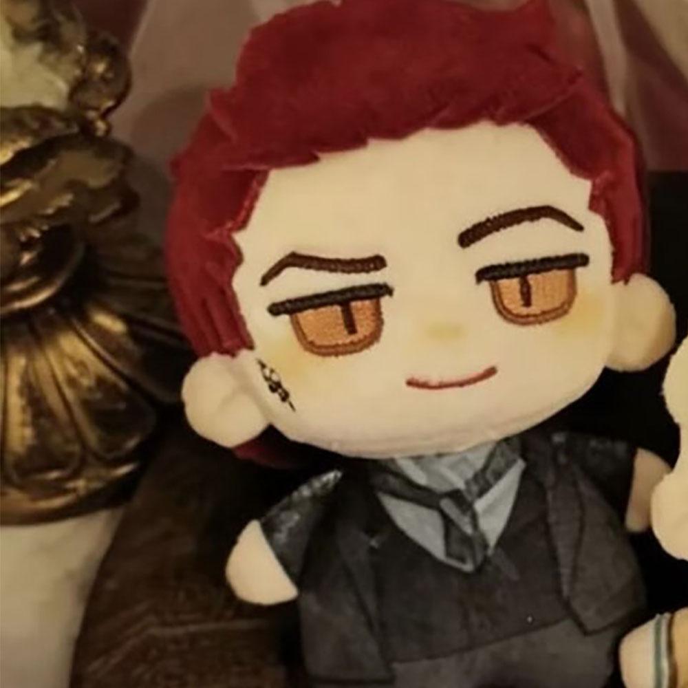 Season 3 Omens Good Plush Dolls Pendant 10cm Angel Aziraphale Stuffed Toy Crowley Plusie Keychain Ornament Gift Dolls