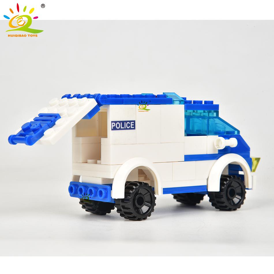 750 деталей Городская Полицейская Станция Грузовики Машина Строительные Блоки с 10 Моделями Полицейских Кирпичики Строительная Игрушка для Детей Подарок