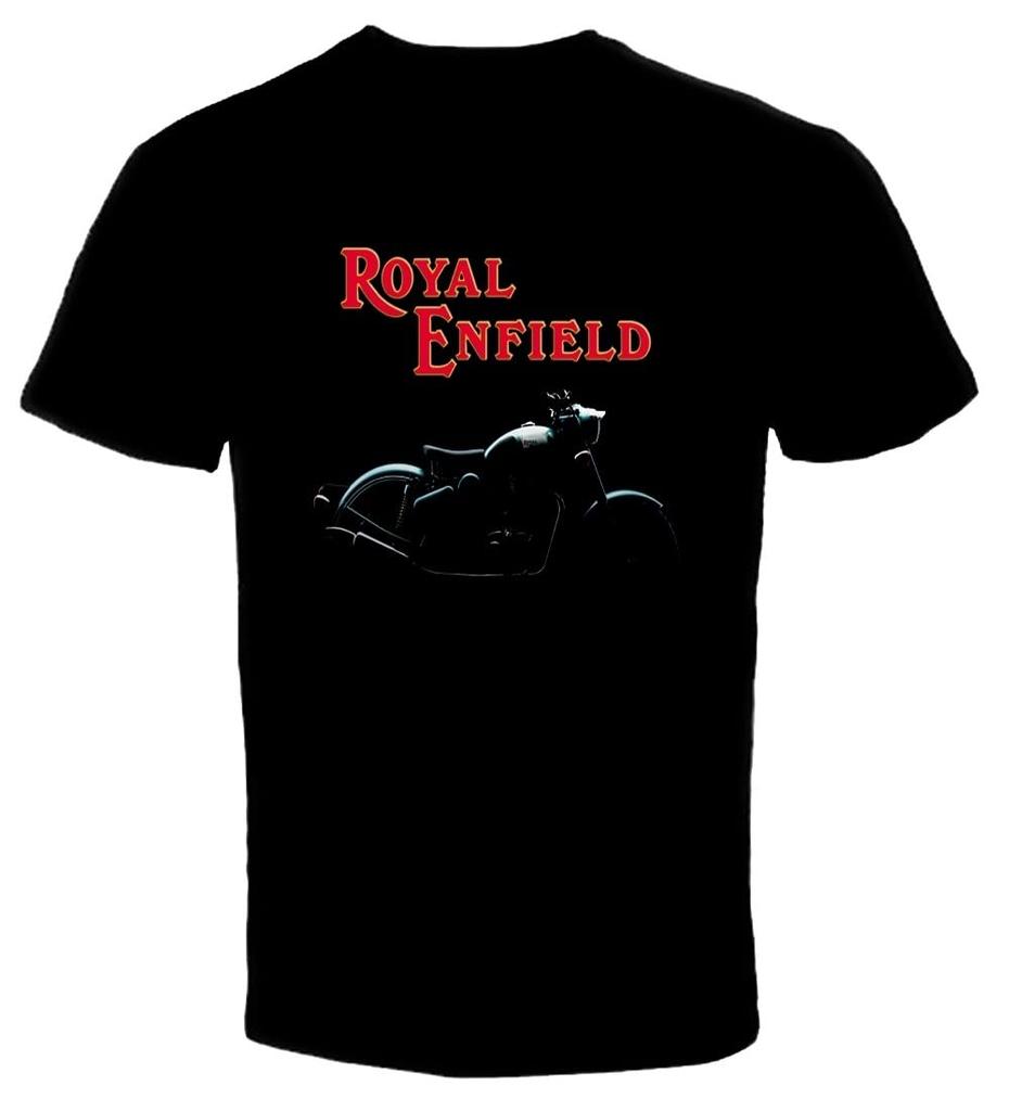 Royol Enfield Bullet USO omericon Motorcycle Block Tee Shirt Mens Round Neck Short Sleeves Bottoming T-Shirt(1)