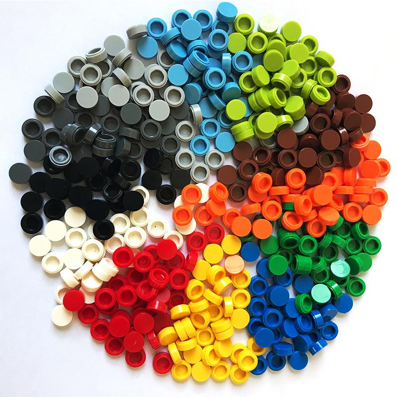 1000pcs/lot Tile 1x1 Round 98138 Special Brick MOC Building Block Small Particle Bricks Parts Compatible with 98138 LOGO