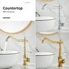 Kitchen Faucets Retro Industrial Style Gold  Brass Crane Bathroom Faucets Hot and Cold Water Mixer Tap Torneira 9161