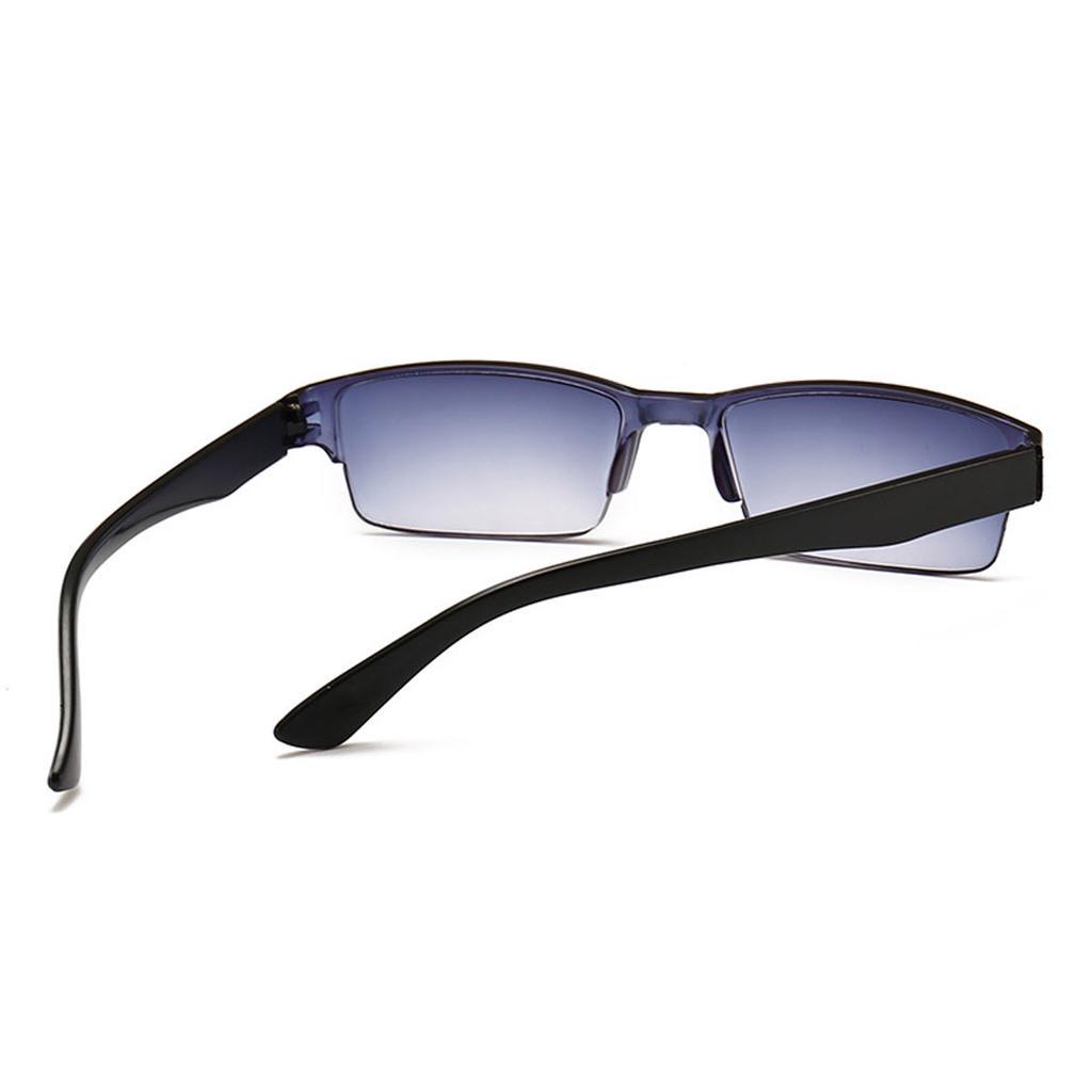 Новые полимерные очки Ретро Полуободковые Двухфокусные Унисекс Двухцветные Ультралегкие Очки для чтения Прямоугольные