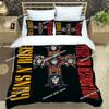 Новый комплект постельного белья Guns n'roses bplus ретро с принтом, включая наволочку, мягкое одеяло-пододеяльник, односпальный, двуспальный, queen, super king-размера
