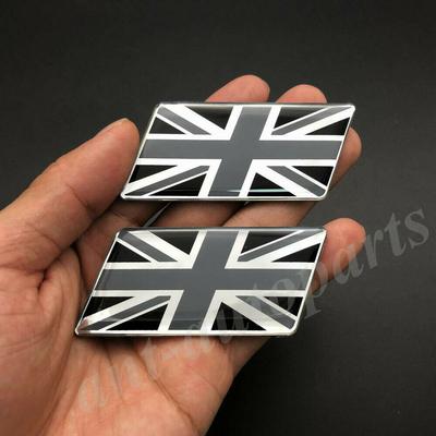 2x Union Jack Флаг Великобритании Эмблема на багажник автомобиля Наклейка на топливный обтекатель мотоцикла
