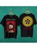1996 Sepultura Roots Retro Pattern Tshirt Black Unisex All Season Tshirt With Red And Yellow Patterns Round Neck