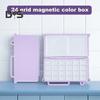Мини-коробка для акварели, 24 шт., пустые полукастрюли с магнитной полосой, переносная палитра для акварельных красок, масляных, акриловых