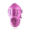 Lockable Faux Leather Gimp Hood Sensory Deprivation Mask Adjustable Blindfold&Penis Gag Sexy Costumes Exotic Sex Toy for Couples