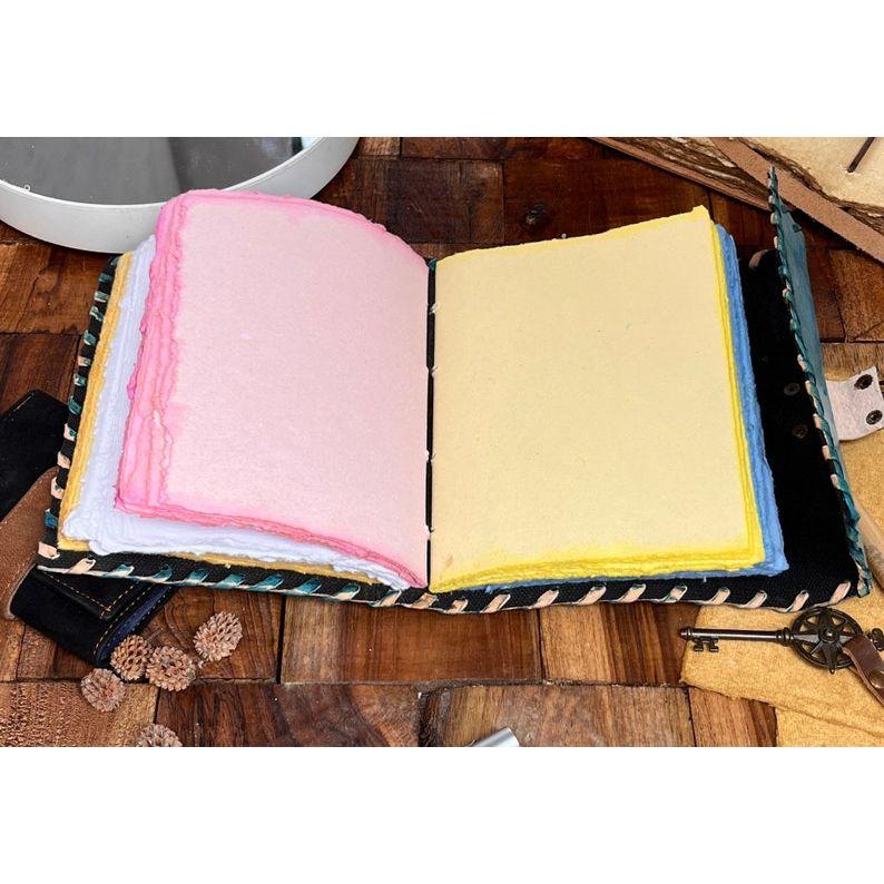 Египетский винтажный кожаный журнал с замком, древняя книга теней с иероглифами, гримуар, пустая книга заклинаний, дневник ведьмы, духовные подарки