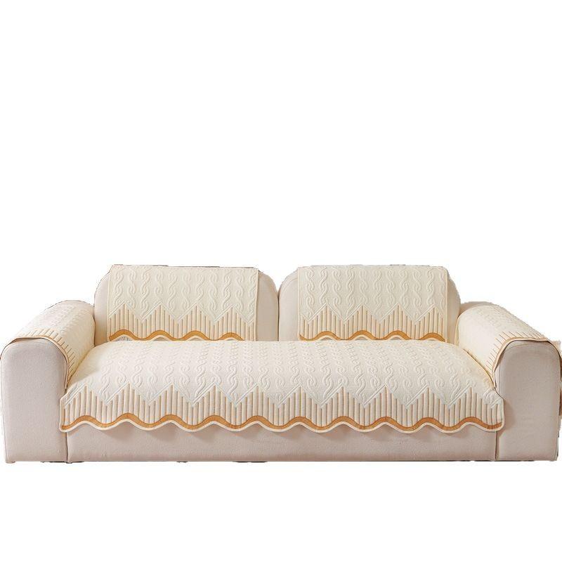 Cream Wind Sofa Cushion New Four-Season Universal Non-Slip Seat Cushion Light Luxury High-End Leather Sofa Cover Towel