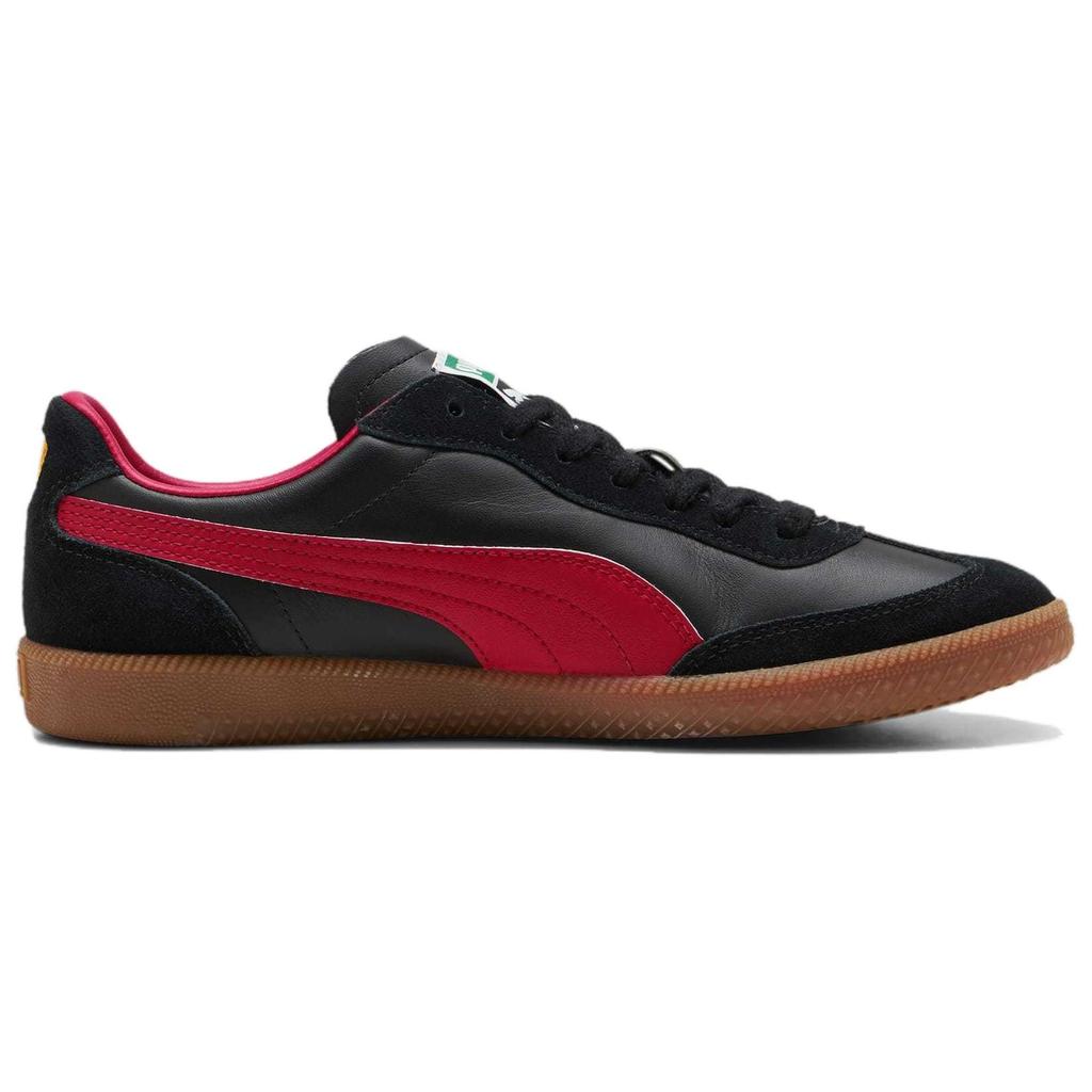 PUMA Liga Comfortable And Breathable Abrasion Resistant Low top Casual Shoes Unisex Black Red 356999-21