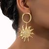 Vintage French Style Sunflower Dangle Earrings for Daily Wear Earrings for Women