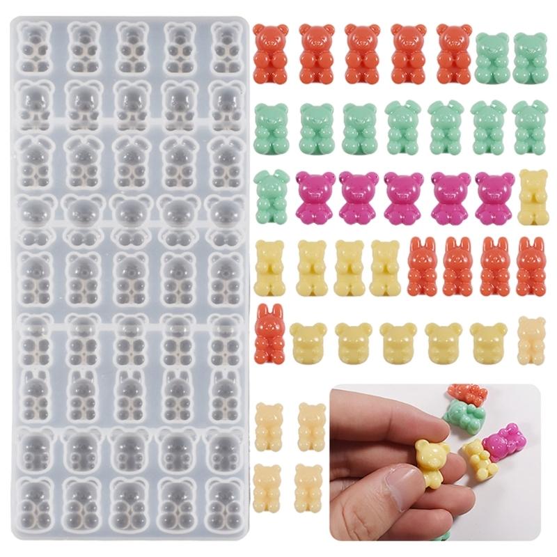 Медведь мышь орнамент ремесла силиконовые формы эпоксидная форма для ювелирных изделий смола литье формы для подвесок подходит для поделок