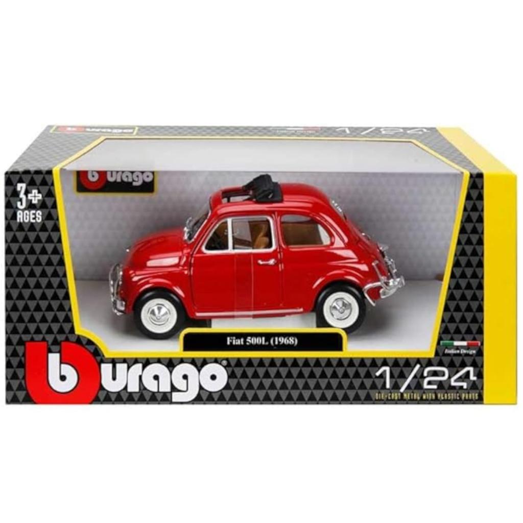 Blago Fiat Мини-автомобиль 1/24 FIAT 500 L 1968 Италия Автомобиль (красный)