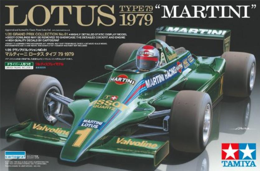 Коллекция Tamiya Grand Prix Series Martini Lotus 79 1979 Пластиковая модель 20061 1/20 № 61