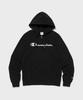 Champion Худи на молнии с большим логотипом-надписью Черное
