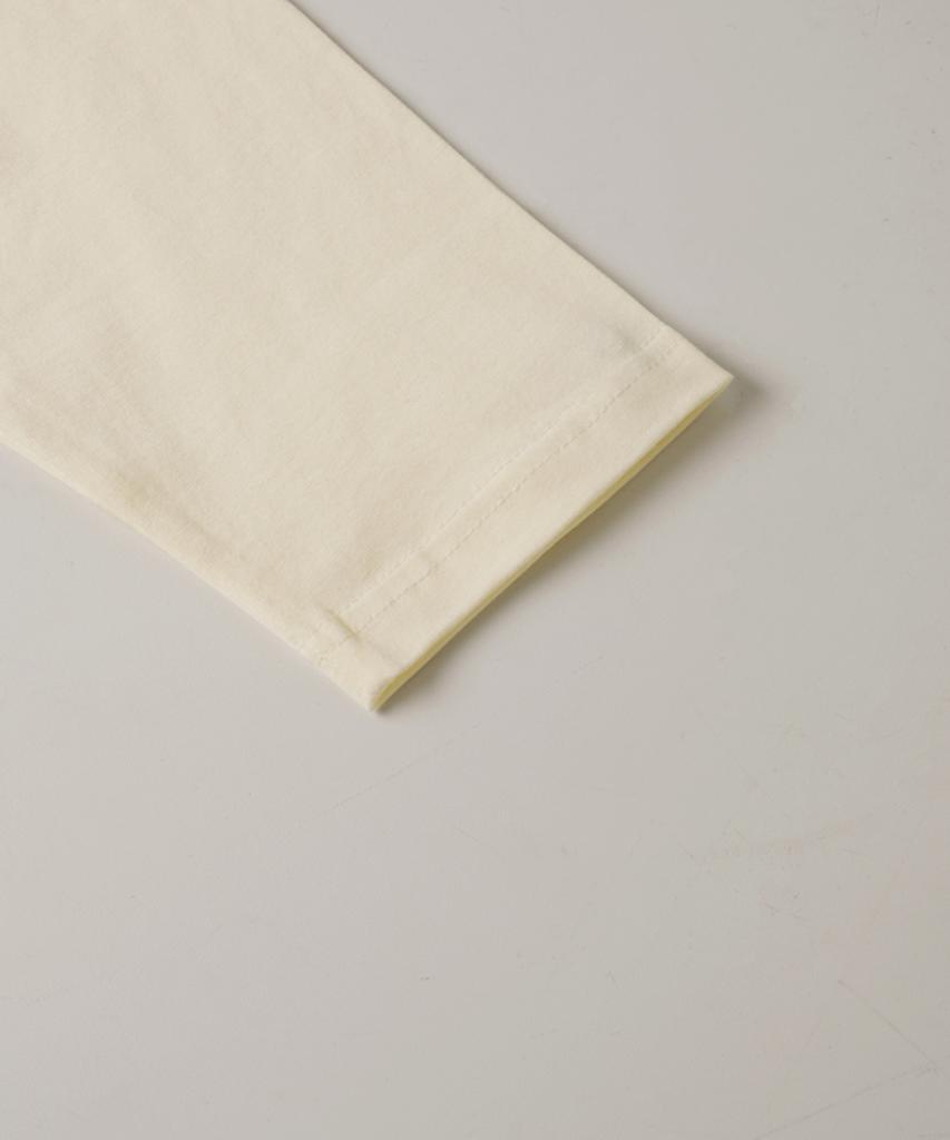 JEMUT Maker Line Long Sleeve T-Shirt Cream Jilt2652