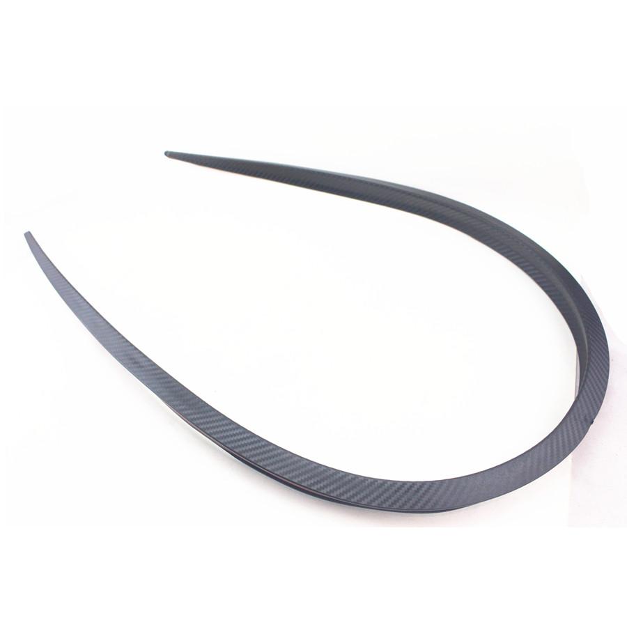 51" Carbon Fiber Look Car Rear Spoiler Tail Trunk Roof Wing Lip Trim Sticker PU