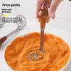 Non-Stick Mud Press Masher Wooden Handle Handheld Garlic Presser Manual Potato Masher  Kitchen Tool