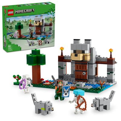 LEGO Minecraft Wolf Fortress Игрушка Подарок на День Рождения Блок 10 Лет Minecraft Товары Игра 21261