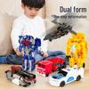 One-Step Transforming Toy Car & Robot Action Figure – Optimus Prime & Bumblebee Educational Gift for Kids