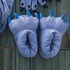 Winter Warm Soft Indoor Floor Slippers Unisex Shoes Paw Funny Animal Christmas Monster Dinosaur Claw Shoes
