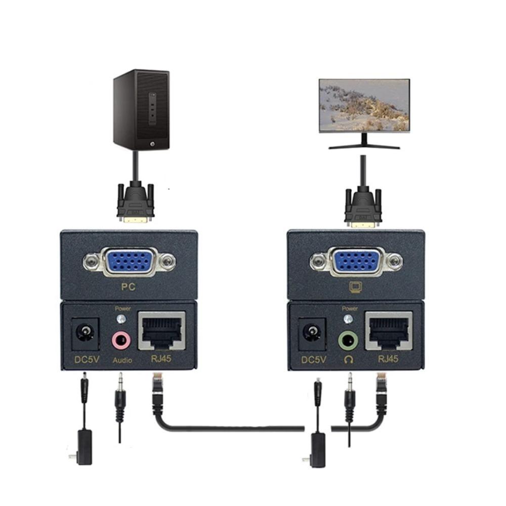 Удлинитель VGA к RJ45 VGA к RJ45 100 м для ПК/ноутбука/проектора/HDTV/монитора