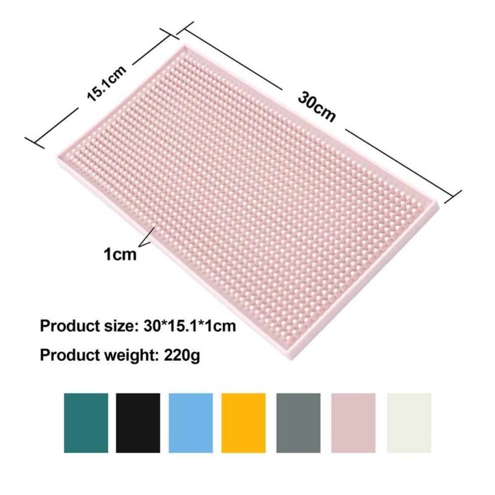 Non-Slip Base Silicone Bar Mat Silicone Coffee Spill Mat Stylish Countertop Bar Mat For Bars