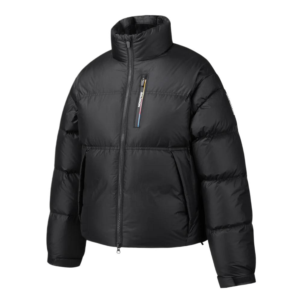 Salomon Contour Crop Down Jacket Women Outerwear Black LC3003600