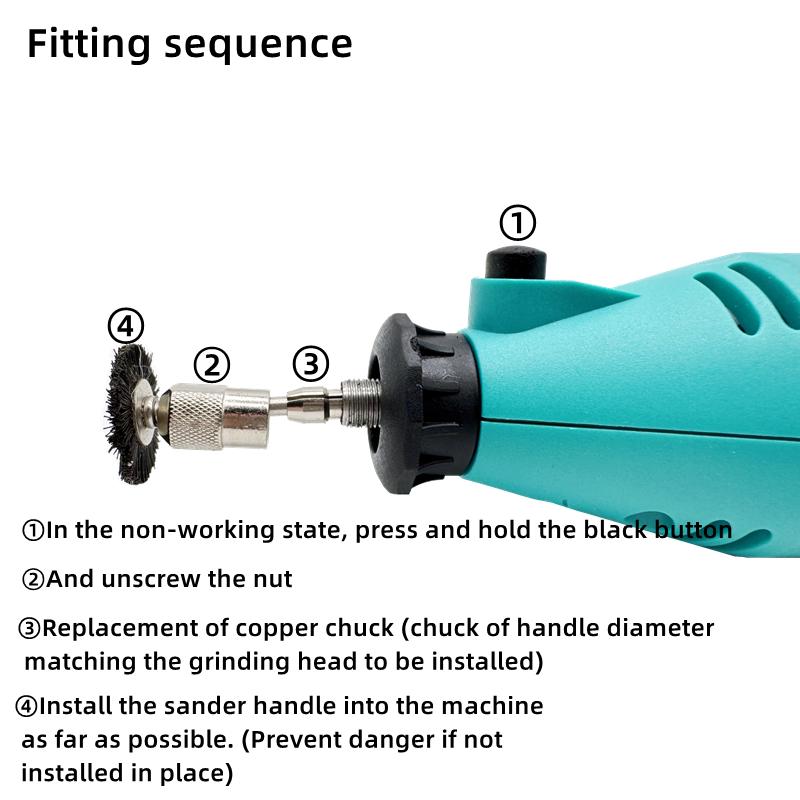 130W Electric DIY Variable Speed Grinder Multi-Function Rotary Hand-held Cutting Machine for Wood Drilling Rust Removal
