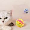 4,8 см Игрушечный мячик для кошек с колокольчиком, Интерактивная игрушка-колокольчик для игры кошек, Портативный полый мячик-погремушка для кошек, Игрушки для игр домашних кошек