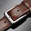 Texture Men PU Belt Retro Casual Waist Belt Fashion Pin Buckle Belt  Business Wear