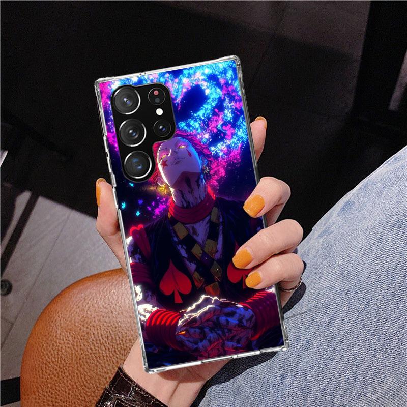 Huner X-Hunters Hisoka Phone Case For Samsung Galaxy S24 S25 Edge S26 Ultra S23 S22 S21 Plus S20 FE + Personalized Print Cover G