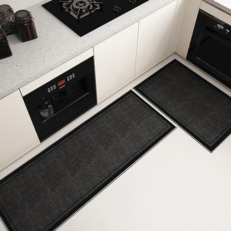 Carpet for Kitchen Anti-slip Oil-proof Floor Mat Pvc Leather Waterproof Special Rug Long Strip Solid Color Foot Mats Alfombrar