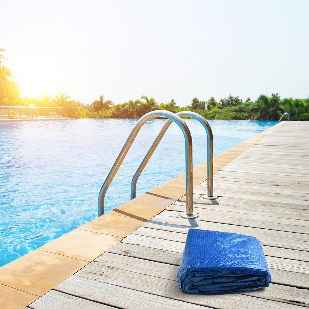 Fitment Package Content Pool Cover Installation PE Woven Fabric Dustproof Pool Protector Rectangular Pool Cover