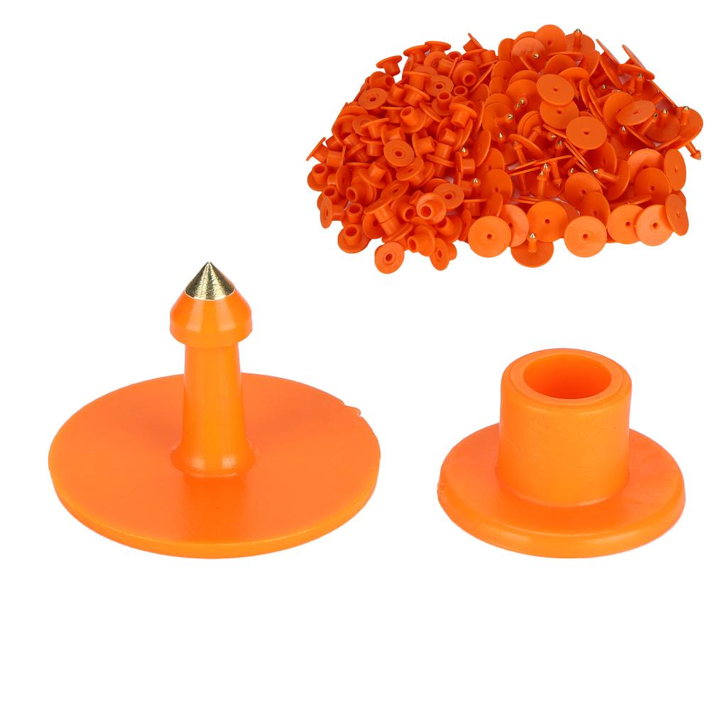 200 шт. утолщенная бирка для ушей овец номер маркера идентификационная карта информация управление оранжевое ухо