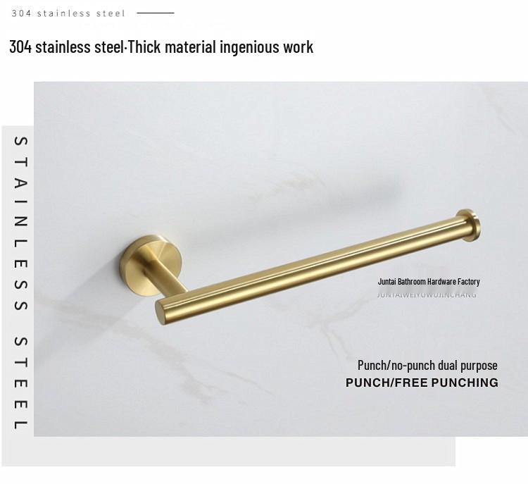 Набор золотых полотенцедержателей для ванной из нержавеющей стали 304