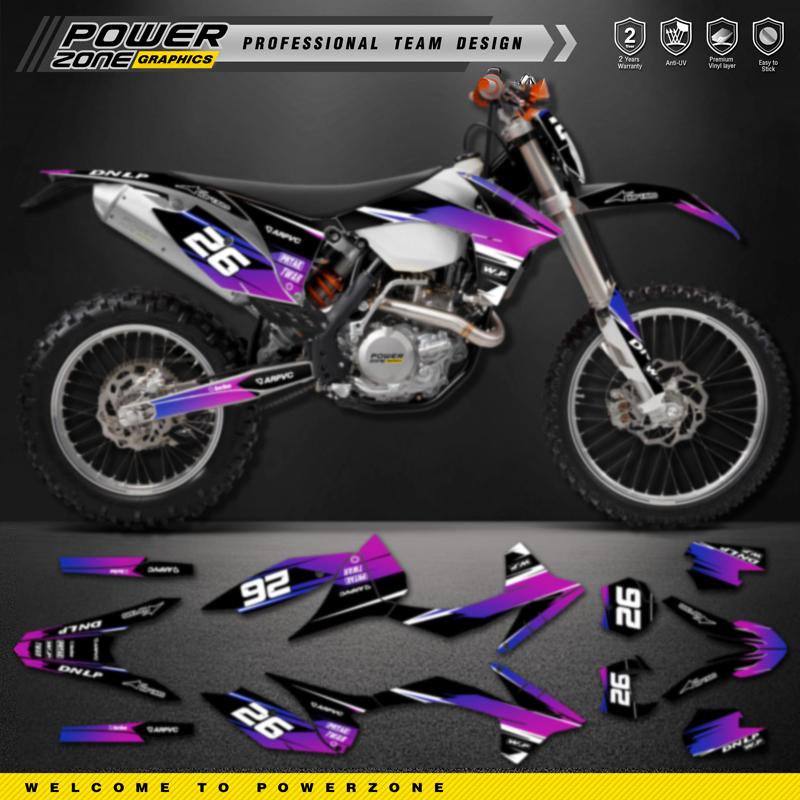 PowerZone Для KTM EXC EXC-F 11-12 SXF 12-13 EXC 150 200 250 300 350 450 500 Комплект графических наклеек SIXDAYS Для SX SXF EXC XCW