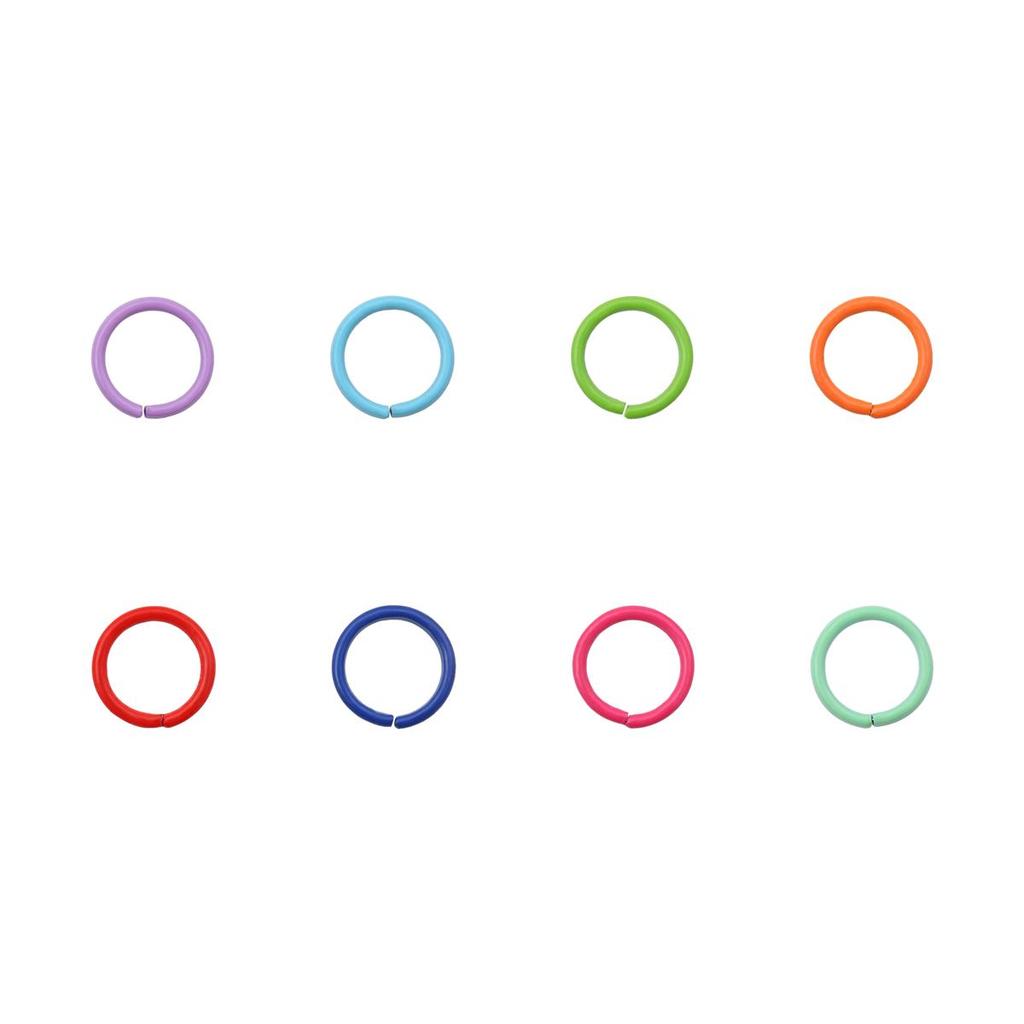Круглые кольца для прыжков, красочные витые открытые разъёмные кольца, кольца для прыжков, соединитель для изготовления ювелирных изделий своими руками, поиск расходных материалов