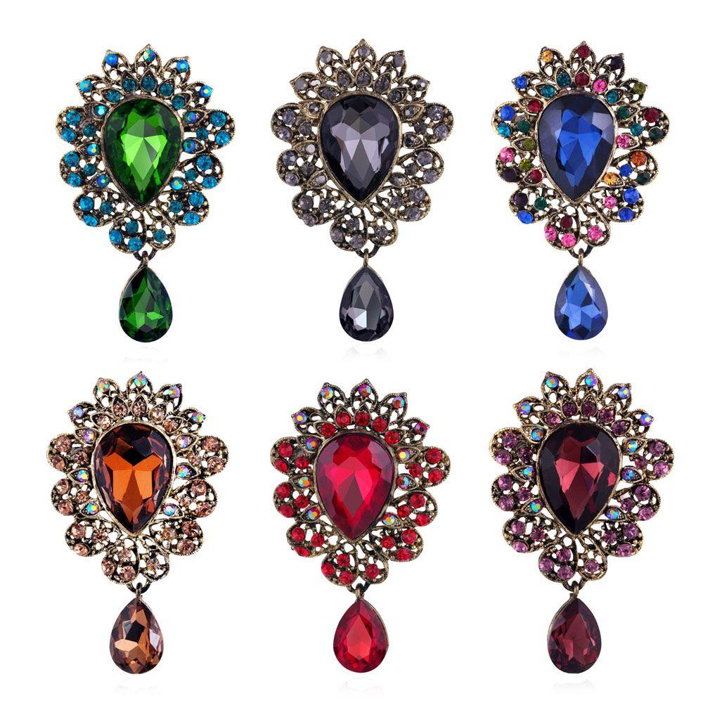 Clothing Elegant For Women Crystal Unisex Dress Jewelry Fashion Accessories Corsage Brooch Pins